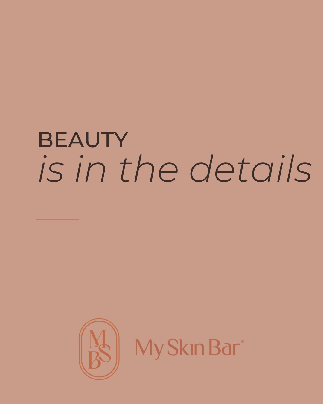 Beauty is in the details